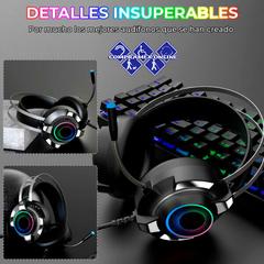 Audífonos Gamer Usb Rgb Diadema 3.5mm Para Pc Ps4 Xbox - comprar en línea