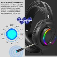 Diadema Audifonos Gamer Rgb Led Colores Ps4 Xbox Pc Laptop - tienda en línea