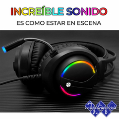 Diadema Audifonos Gamer Rgb Led Colores Ps4 Xbox Pc Laptop en internet