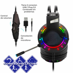 Audifonos Gamer Para Ps4 Xbox Pc Led RGB en internet