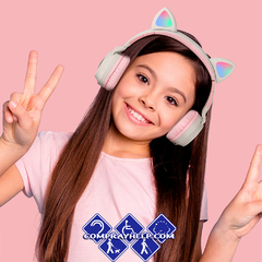 Auriculares De Diadema Con Orejas De Gato Bluetooth - Comprayhelp