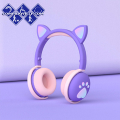 Audifonos Bluetooth Con Orejas de Gato Fidelidad De Sonido 5 Colores - Comprayhelp