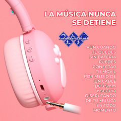 Audifonos Bluetooth Con Orejas de Gato Fidelidad De Sonido 5 Colores - tienda en línea