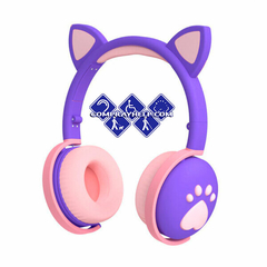 Audifonos Bluetooth Con Orejas de Gato Fidelidad De Sonido 5 Colores en internet