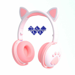 Imagen de Audifonos Bluetooth Con Orejas de Gato Fidelidad De Sonido 5 Colores