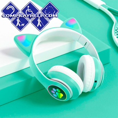 Diadema Gato Bluetooth Auriculares Colorido Led Luminoso en internet