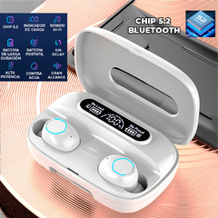 Auriculares Inalámbricos M9 Tws Con Bluetooth Contra Agua Chip 5.2 - tienda en línea