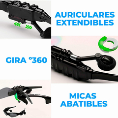 Lentes De Sol Bluetooth Manos Libres Audífonos Inalámbricos