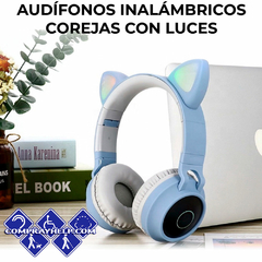 Imagen de Auriculares De Diadema Con Orejas De Gato Bluetooth