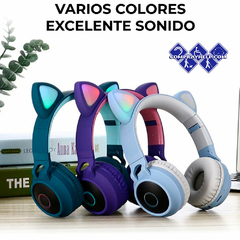 Auriculares De Diadema Con Orejas De Gato Bluetooth