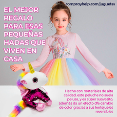 Unicornio Pony De Peluche Arcoíris Suave de 25cm