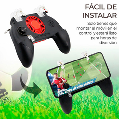 Gamepad Control Soporte Cargador Celular Ventilador Juego - Comprayhelp
