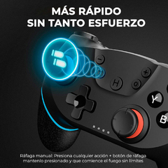 Control Bluetooth Compatible Nintendo Switch Con Vibración Multiplataforma