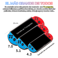 Retro Mini Consola Portatil Juegos Psp X12 PLUS 7.1 Pulgadas 32G en internet