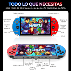 Imagen de Retro Mini Consola Portatil Juegos Psp X12 PLUS 7.1 Pulgadas 32G