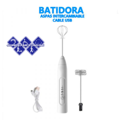 Batidor Electrico Portatil Recargable Leche Cafe Huevo - Comprayhelp