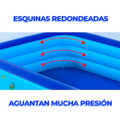 Alberca Inflable Rectangular 150cm X 105cm X 55cm - tienda en línea