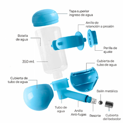 Dispensador De Agua Para Mascotas Antideslizante Anti-fugas 350ML en internet