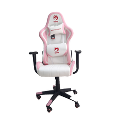 Silla Gamer Original Marvo Rosa/Blanco base solida negra con rosa en internet
