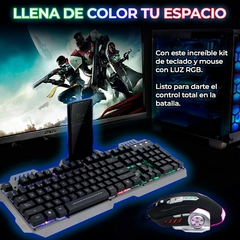 ShadowCombo X – Teclado Iluminado + Mouse con Soporte de Celular en internet