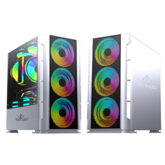 GABINETE YEYIAN YCH-042820 HAIZEN 2500 MICROATX 3VENT ARGB/MESH/BLANCO