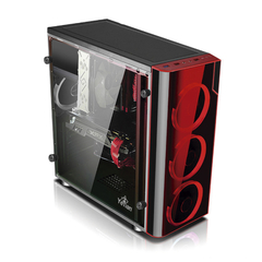 GABINETE YEYIAN YGV-68811 VORTEX 1200 LAT ACRI 3VENT LED ROJ/USB/NEGRO