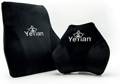 KIT DE ALMOHADA YEYIAN YKA-20705 NEGRO, MEMORY FOAM ESPUMA ELÁSTICA 5S