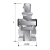 Junta de Impacto Articulada 3/8 Pol Curto x 3/8 Pol - comprar online