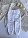 Pantalón Bellota Blanco 6-9 m - Francisca Baby Store