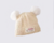 Gorro De Malha Monocromática Com Pom Pom Para Crianças - BABY CLOSET