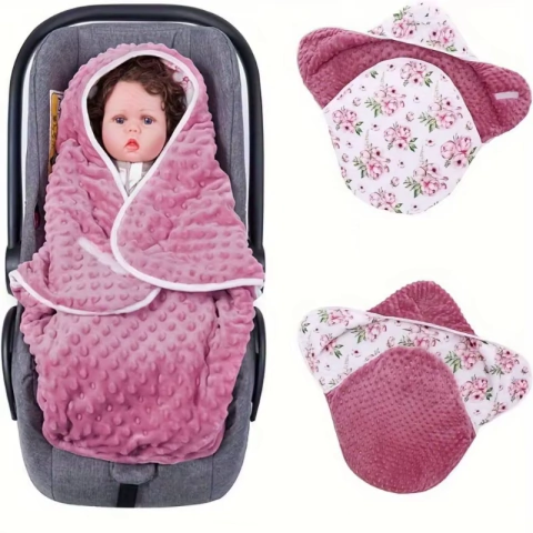 Cobertor de Inverno para Bebê Conforto, 0 a 12 meses