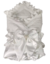 Manta Cetim Branco Luxo Tecido Macio Infantil Swaddle 80X80cm - loja online