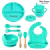 Conjunto Introdução Alimentar de Silicone Personalizado - 8 peças (com ventosa)