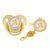 Chupeta Personalizada com Letra + Clipe Premium Grátis - (ouro c strass) - comprar online