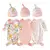 Saco de dormir de algodão para recém-nascidos Bebê Swaddle, 2 Pçs