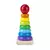 Brinquedo Educativo Montessori Torre De Anéis Arco-Íris De Madeira |+18 meses - comprar online