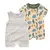 2 Peças/lote Bodysuit Verão Em Algodão Roupas Menino E Menina Bebê 0-12m - comprar online