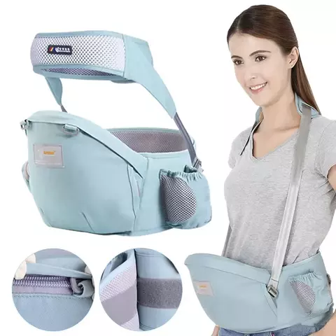 Canguru Ergonômico Porta-Bebê Infantil Com Estilingue De Algodão