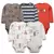 5 Peças/lote BodySuits 100% Algodão Bebê Manga Longa, 6-24 m