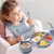Kit 8 Alimentação Bebê Babador Prato Tigela Copinho Silicone