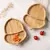 Conjunto De Alimentação Placa De Bambu Para Alimentação de Bebês, Silicone, Garfo, Colher, BPA - loja online