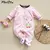 Bodysuit Onesies Longo Para Bebê Menina 100% Algodão, 0-12 m - comprar online