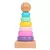 Brinquedo Educativo Pirâmide Madeira 7 Peças Torre De Encaixe 14cm | 1 8 m+ - comprar online