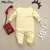 Imagem do Bodysuit Onesies Longo Para Bebê Menina 100% Algodão, 0-12 m