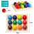 Imagem do Brinquedo de Madeira Montessori Bola Arco-Íris e Jogos de Classificação Cores