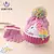 Conjunto De Luvas E Gorro De Cartoon Unicorn Para Inverno Meninas, 2-6 Anos - loja online