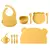 Kit de 9 peças, Conjunto de Alimentação de Silicone Grau Alimentício