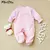 Bodysuit Onesies Longo Para Bebê Menina 100% Algodão, 0-12 m na internet