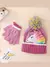 Conjunto De Luvas E Gorro De Cartoon Unicorn Para Inverno Meninas, 2-6 Anos na internet