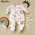 Bodysuit Onesies Longo Para Bebê Menina 100% Algodão, 0-12 m - loja online